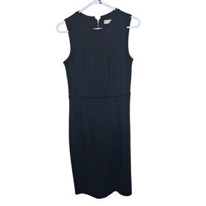 Loft Women's Black Sleeveless Sheath Dress Size 4 Workwear